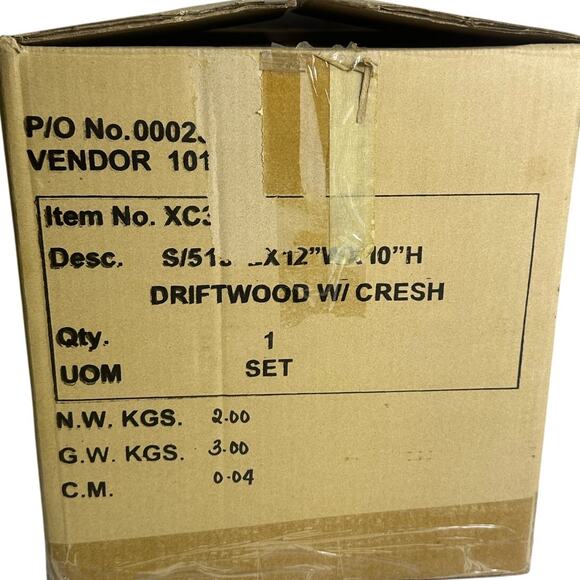 Handcrafted Art Design Driftwood Holy Family Angel 5PC Nativity Manger-Rare Find - Picture 14 of 14